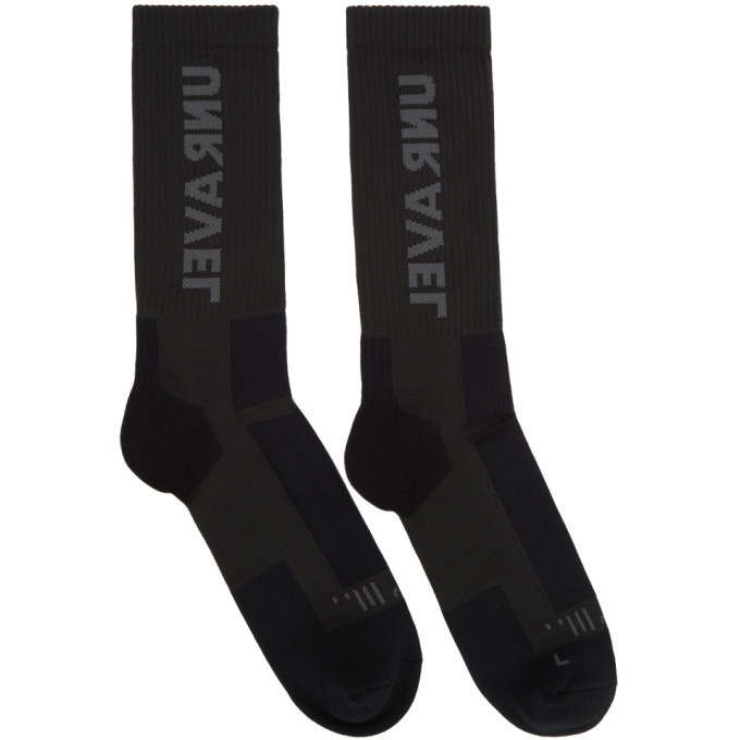 Photo: Unravel Black Sideway Mid High Socks