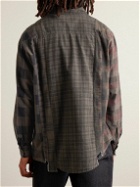Needles - 7 Cuts Distressed Checked Cotton-Flannel Shirt - Brown