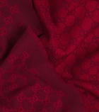 Gucci GG jacquard wool-blend lamé scarf
