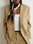 SAINT LAURENT - Fringed Wool Scarf
