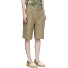 Fendi Tan Houndstooth Shorts