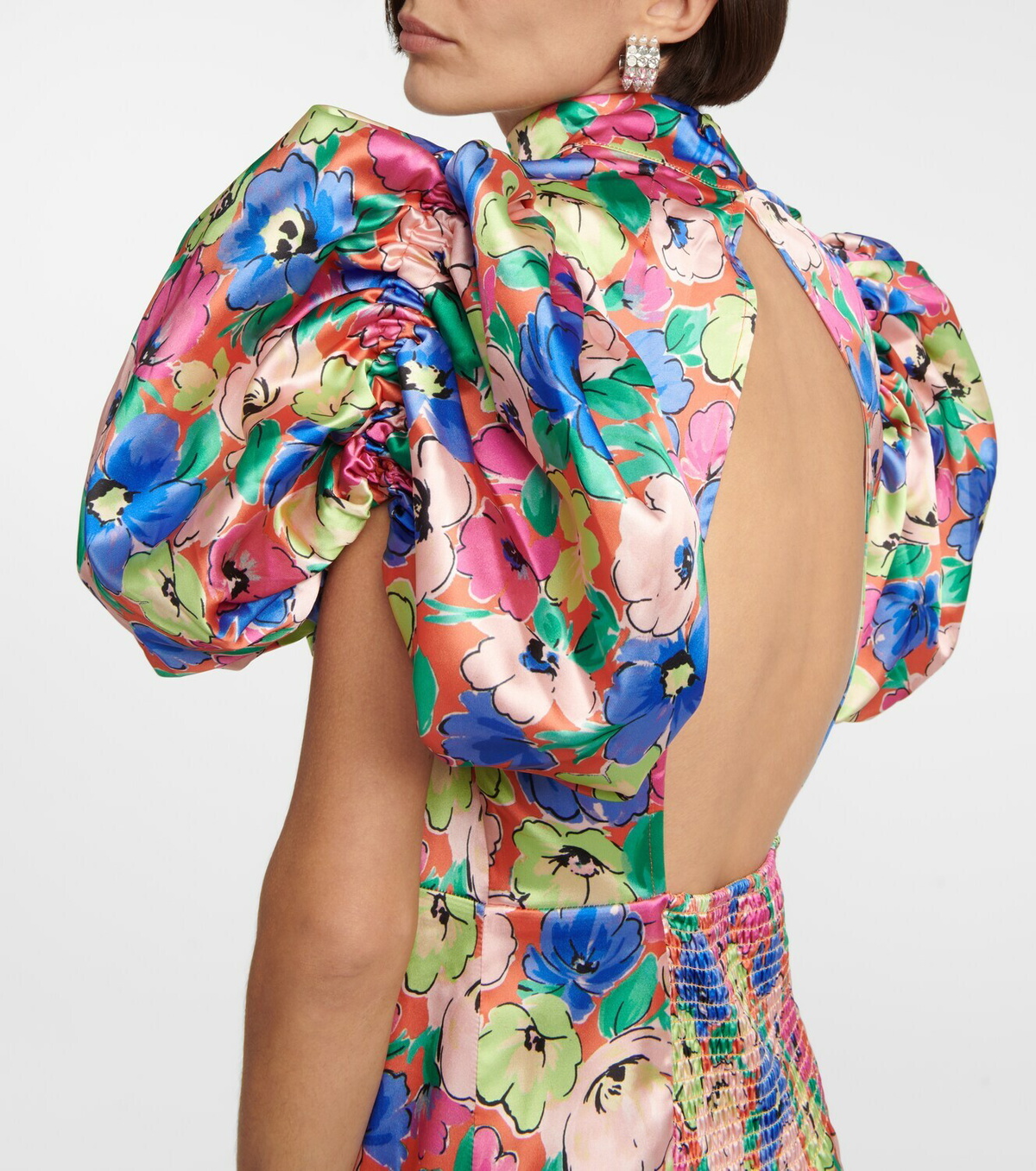 ワンピースその他 ROTATE Birger Christensen Dress with floral pattern in recyc ROTATE BIRGER CHRISTENSEN Ginny floral-print crepon midi
