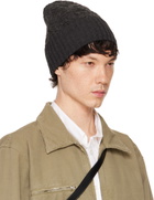 MM6 Maison Margiela Gray Acrylic & Virgin Wool Beanie