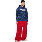 BAPE Navy Color Camo Pullover Hoodie