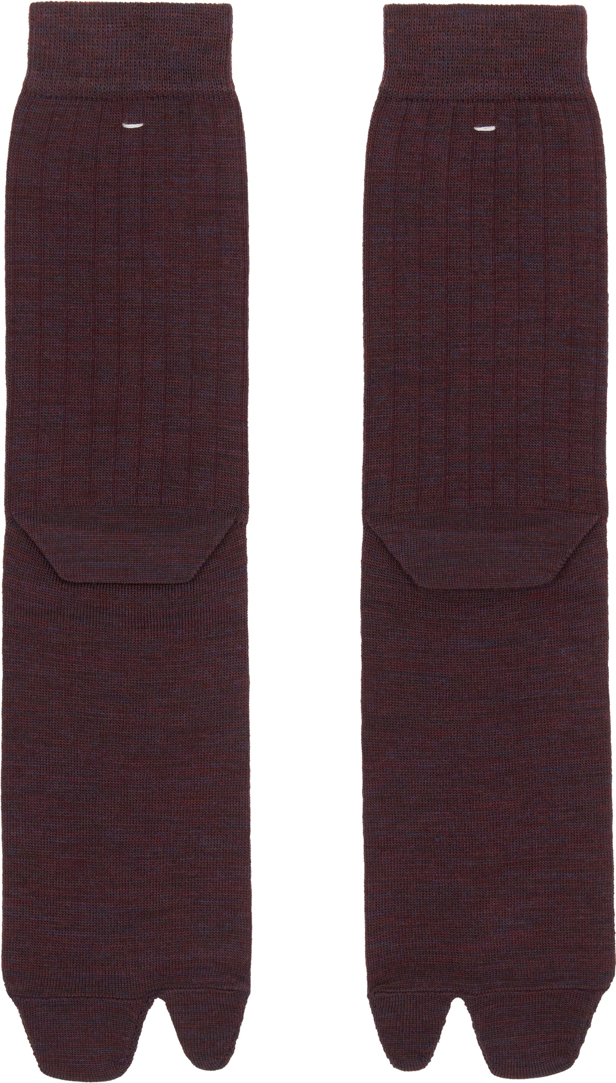 Maison Margiela Burgundy Tabi Socks