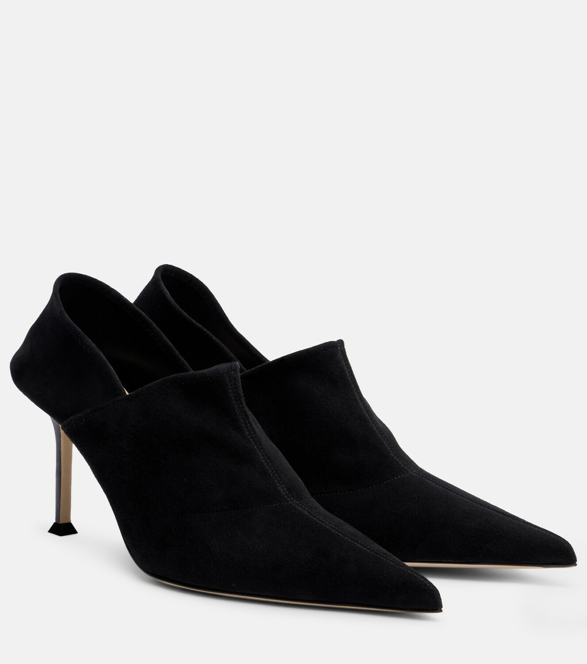Christen Helix 75 suede pumps