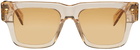 RETROSUPERFUTURE Beige Mega Sunglasses