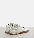 Miu Miu Tyre suede-trimmed sneakers