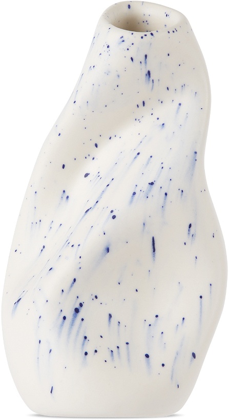 Photo: Completedworks Off-White & Blue Ekaterina Bazhenova Yamasaki Edition Pollen Vase
