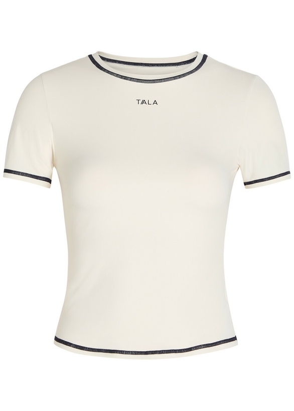 Photo: Tala Ultralite Active Logo Stretch-jersey T-shirt Ivory