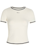 Tala Ultralite Active Logo Stretch-jersey T-shirt Ivory