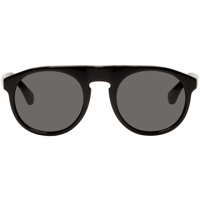 Photo: Dries Van Noten Black Linda Farrow Edition Round 91 Sunglasses