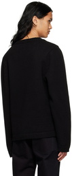 Raf Simons Black Merino Wool Sweater