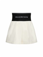 ALEXANDER WANG - Cotton Safari Shorts W/ Logo Waistband