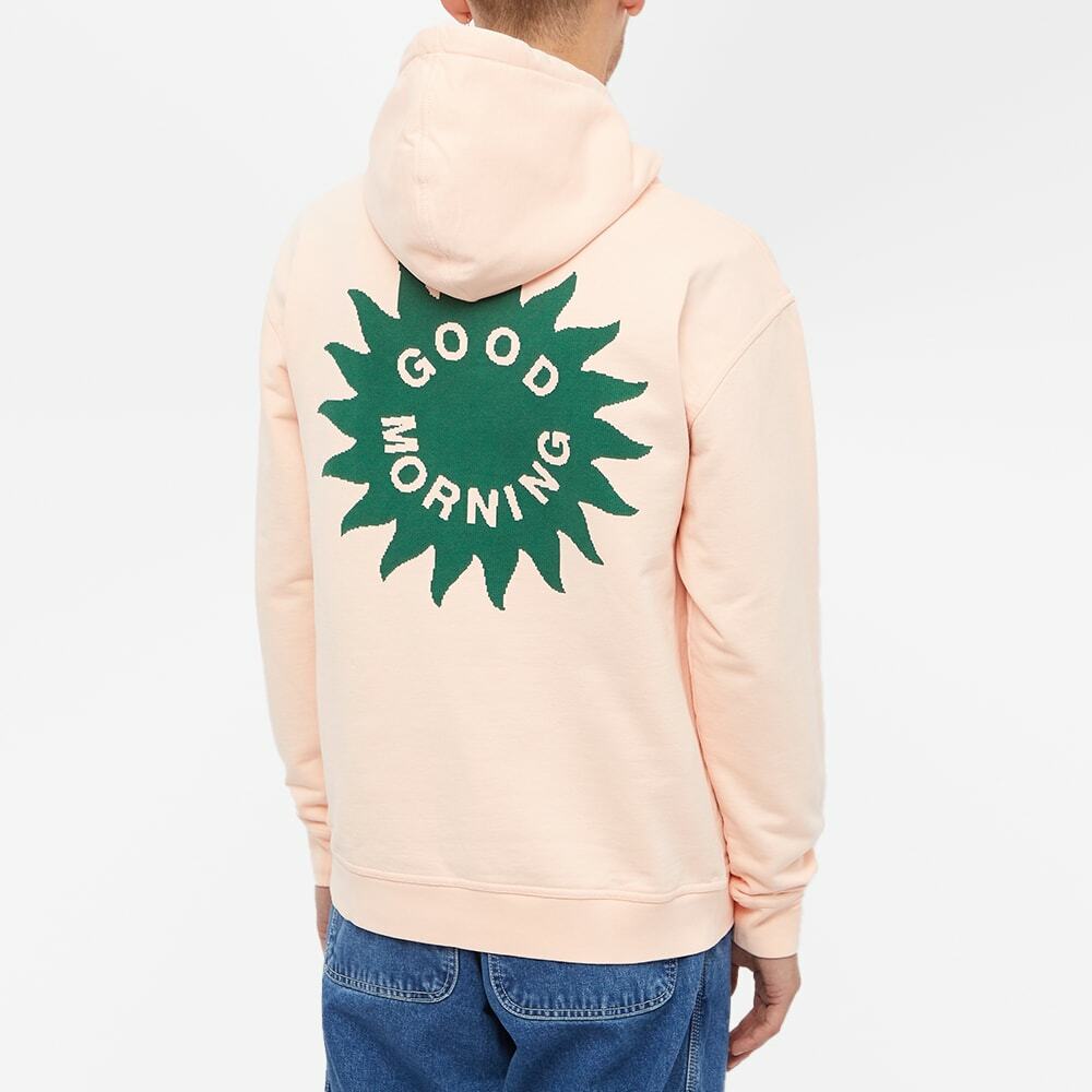 Good Morning Tapes Men's Sun Logo Hoody in Peach Good