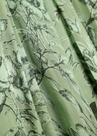 Alice + Olivia Tiana Devoré Chiffon Maxi Wrap Dress Green