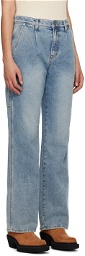 Dunst Blue Wide-Fit Jeans