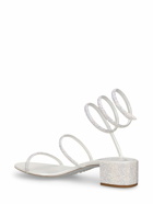 RENÉ CAOVILLA 35mm Embellished Satin Sandals