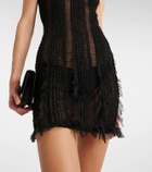 Roberta Einer Angel tulle-trimmed minidress