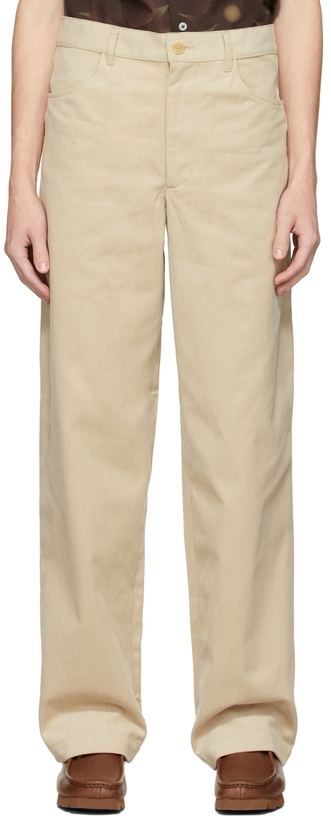 Photo: Jacquemus Beige La Montagne 'Le Pantalon Picchu' Trousers