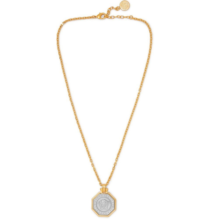 Photo: Versace - Gold and Silver-Tone Necklace - Gold