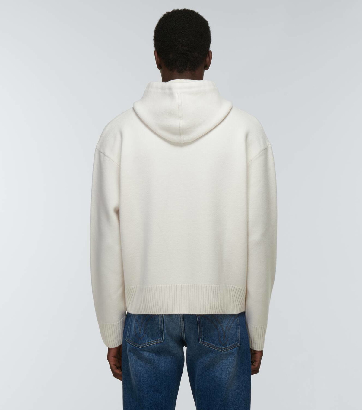 ★AMI PARIS★Ivory Cotton Ami de coeur Embroidery Hoodie★ m_683674be7ac629ebf5d0b1e9.jpg