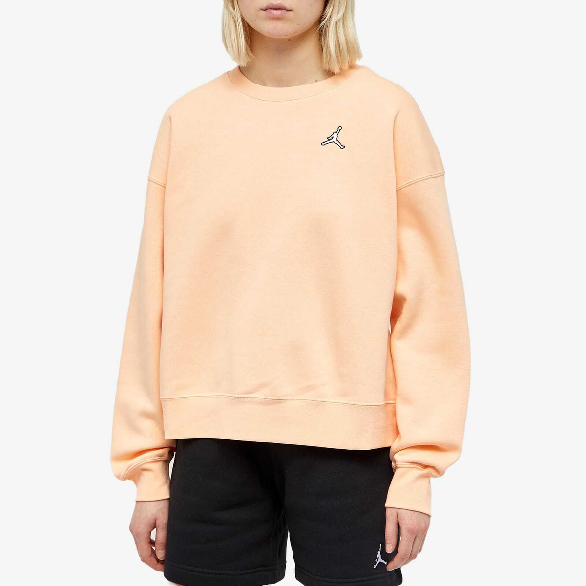 Air Jordan Women's Essential Fleece Crew Sweat in Sunset Haze Nike Jordan  Brand