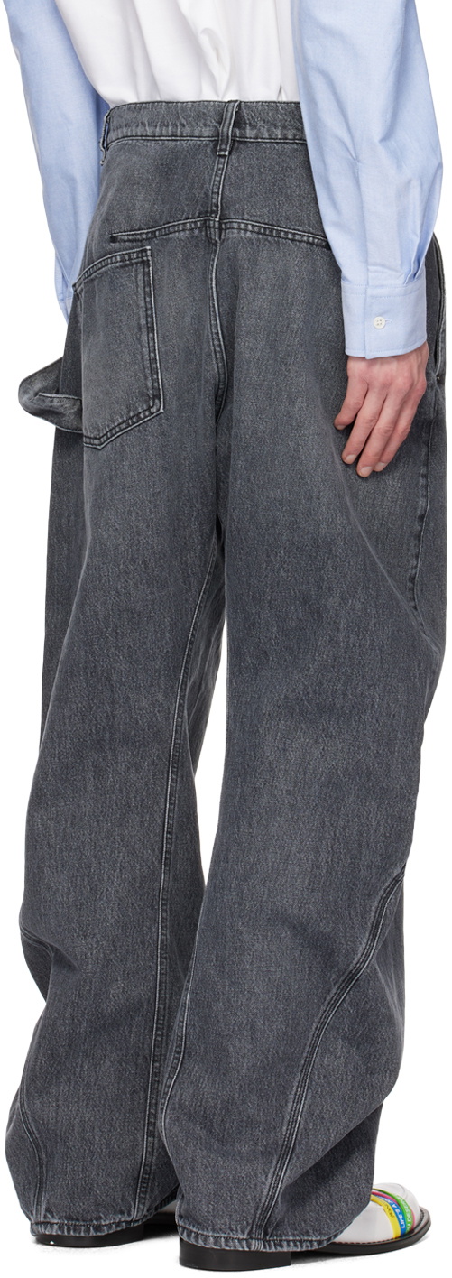 JW Anderson Gray Twisted Workwear Jeans JW Anderson