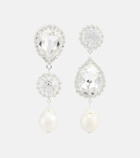 Magda Butrym - Crystal drop earrings with pearls