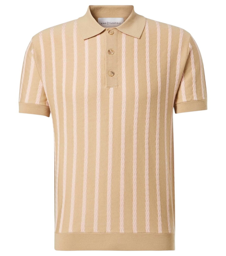 Photo: King & Tuckfield Striped wool polo shirt