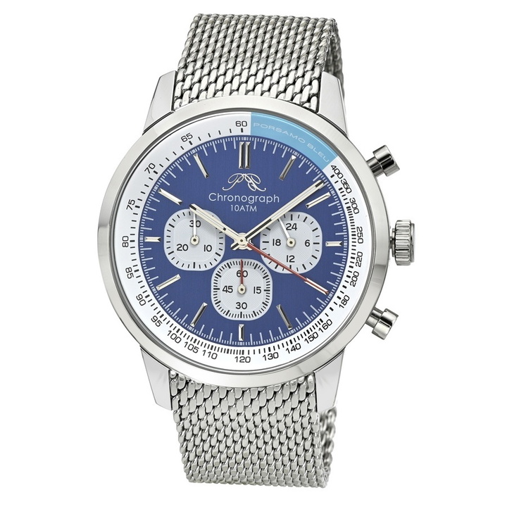 Photo: Porsamo Bleu Simon Chronograph Quartz Blue Dial Mens Watch 1321CSIS