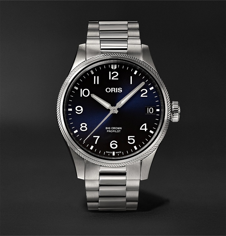 Photo: Oris - Big Crown ProPilot Big Date Automatic 41mm Stainless Steel Watch, Ref. No. 01 751 7761 4065-07 8 20 08P - Blue