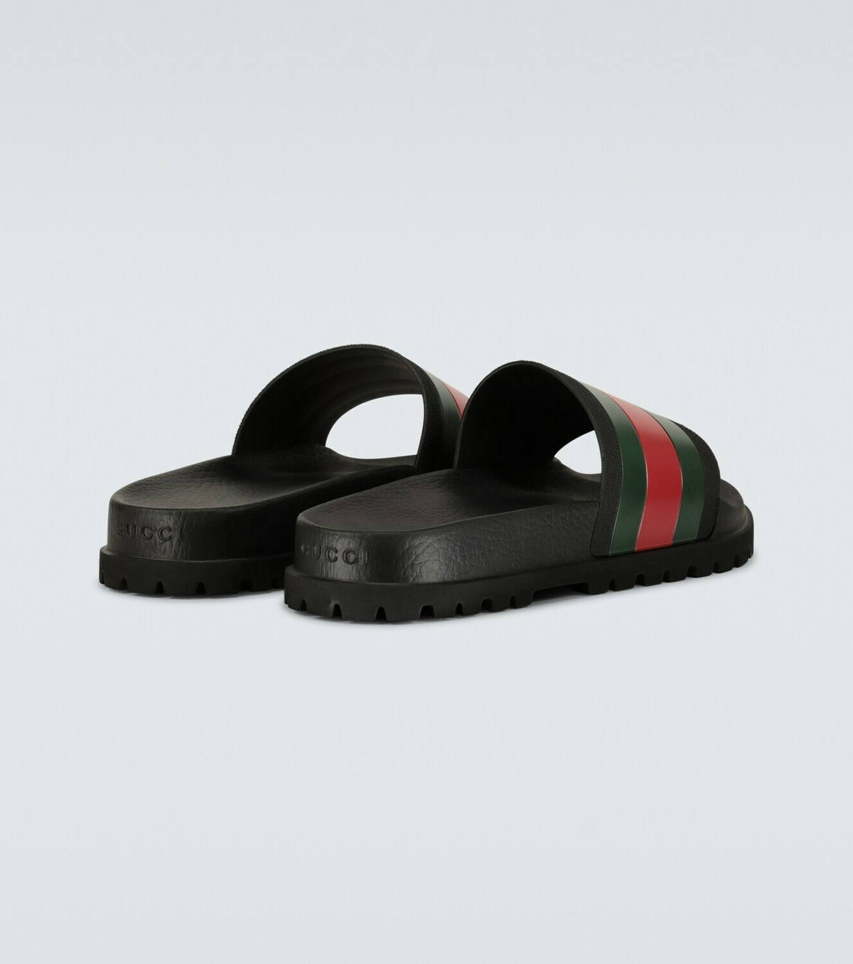 Gucci Striped Web slide sandals