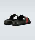 Gucci Striped Web slide sandals
