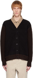 MHL by Margaret Howell Black Paneled Cardigan