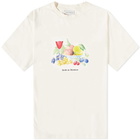 Drole de Monsieur Men's Drôle de Monsieur Fruit T-Shirt in Cream