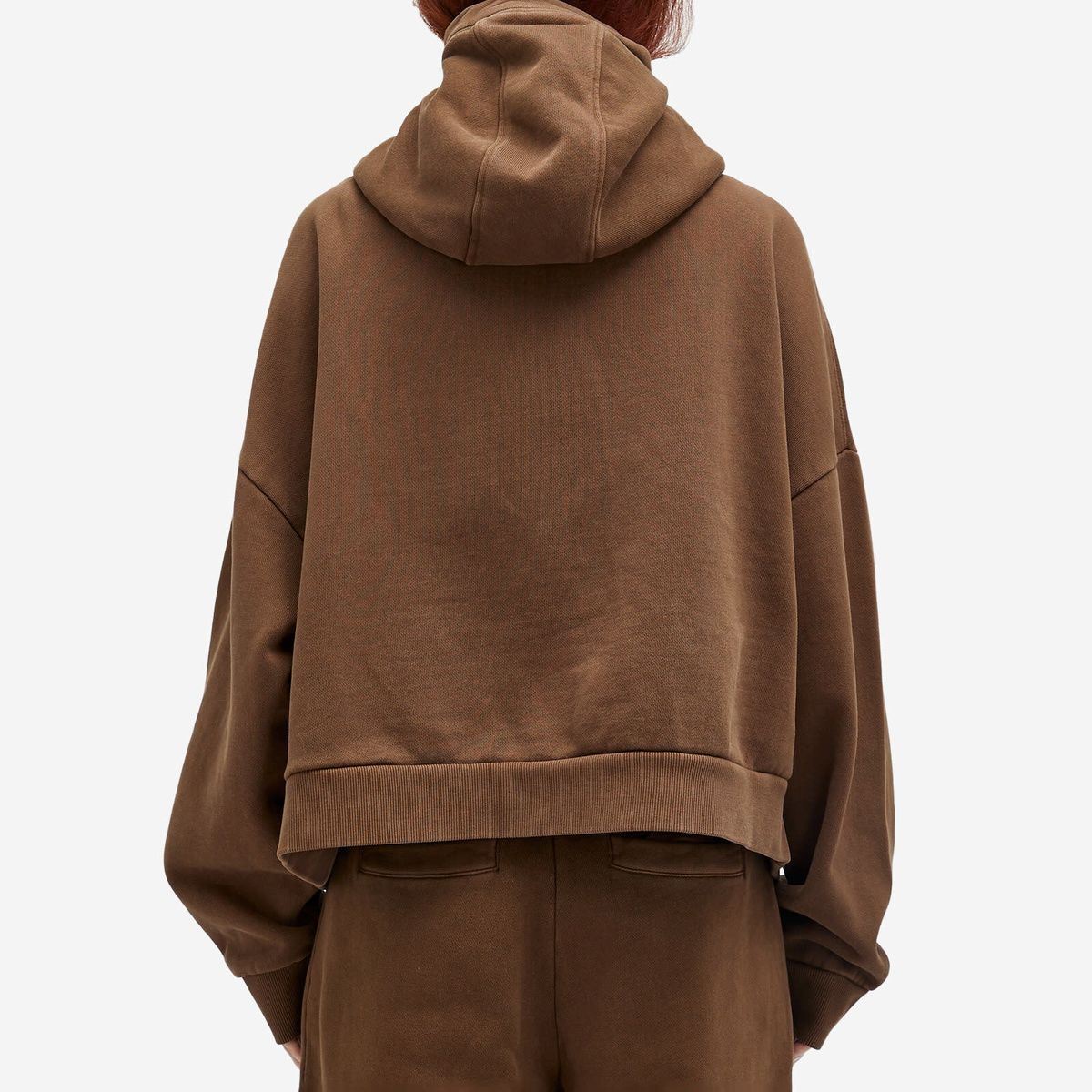 Entire Studios Women's Full Zip Hoodie in Brunette Entire Studios