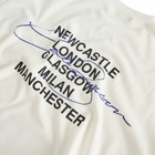 END. x Cole Buxton Signature City T-Shirt in Vintage White - Blue Text