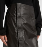 Lemaire Leather midi skirt