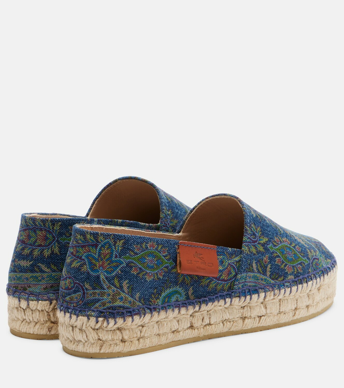 Etro Printed canvas espadrilles
