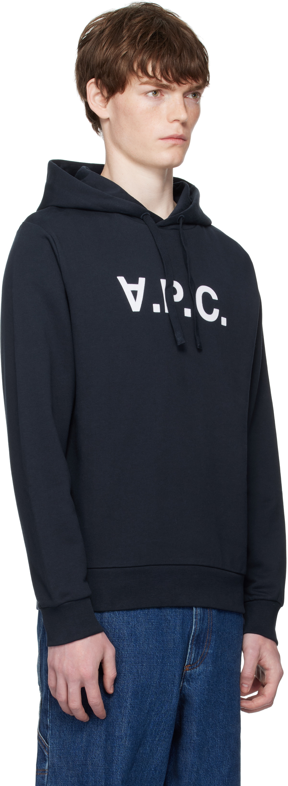 A.P.C. Navy Standard Grand 'VPC' Hoodie