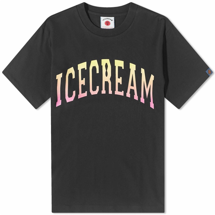 Photo: ICECREAM Men's College T-Shirt in Black