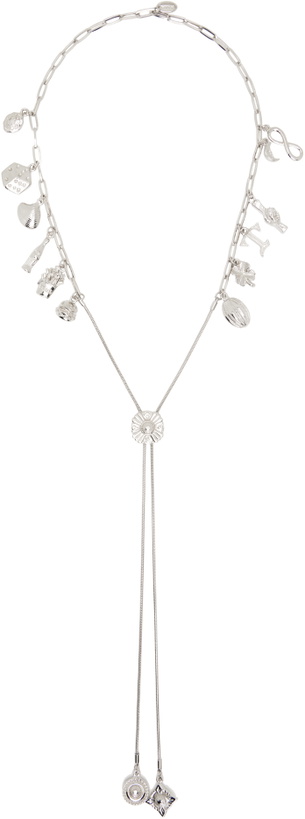 Photo: Toga Pulla Metal Motif Loop Tie Necklace