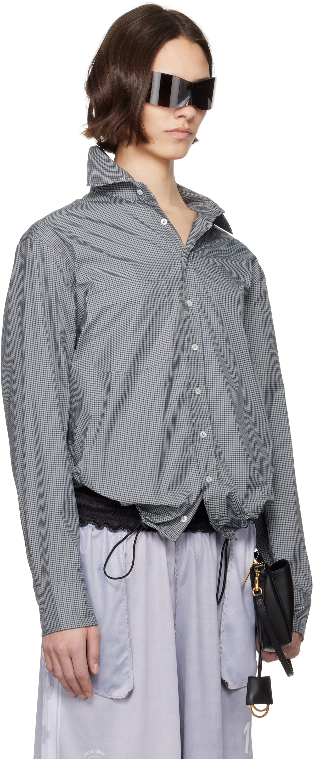 Prototypes Gray Open Back Shirt