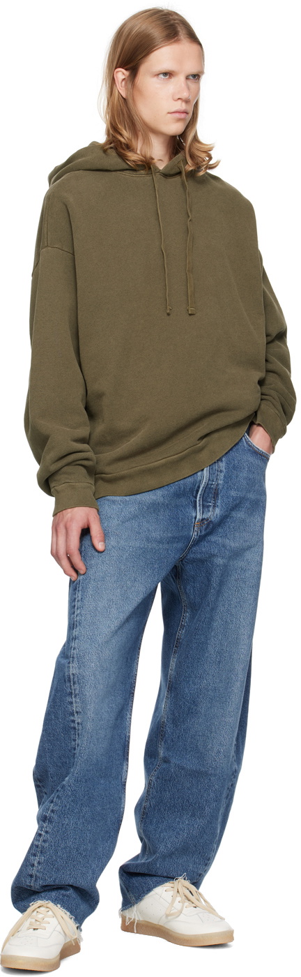 AGOLDE Khaki Salford Hoodie