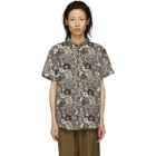 Acne Studios Brown and White Isherwood Shirt