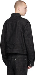 HELIOT EMIL Black Equisetum Denim Jacket