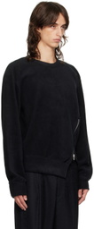 Comme des Garçons Homme Deux Black Zip Sweatshirt