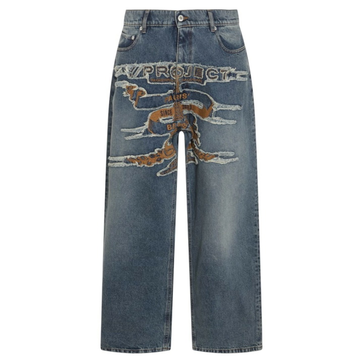 Photo: Y/Project Blue Cotton Jeans