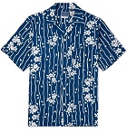 Blue Blue Japan - Camp-Collar Printed Woven Shirt - Blue